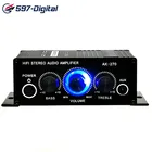 Домашние Цифровые усилители мощности, усилитель мощности звука с басами, Hi-Fi, FM, музыкальные колонки с сабвуфером, портативный мини-усилитель, 20 Вт + 20 Вт