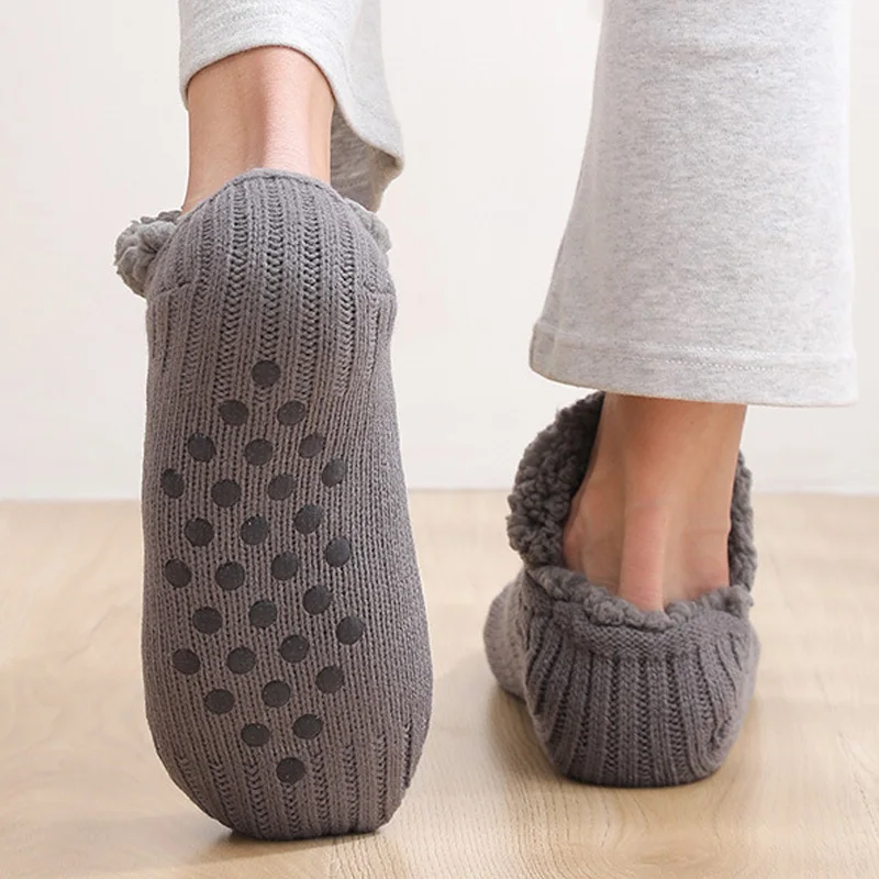 house slippers male big size winter slippers for men suede plush floor shoes lazy shoes soft warm crochet thicken socks slippers free global shipping