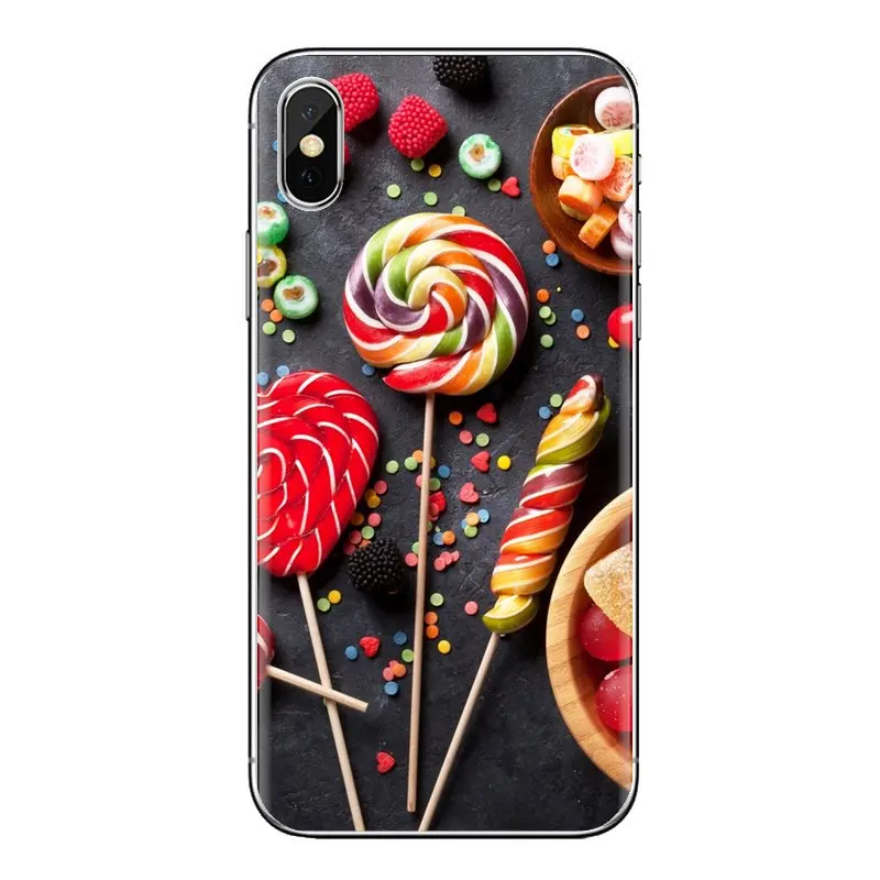 Красочные леденцы мягкие прозрачные чехлы для samsung Galaxy S2 S3 S4 S5 MINI S6 S7 edge S8 S9 Plus Note 2 3