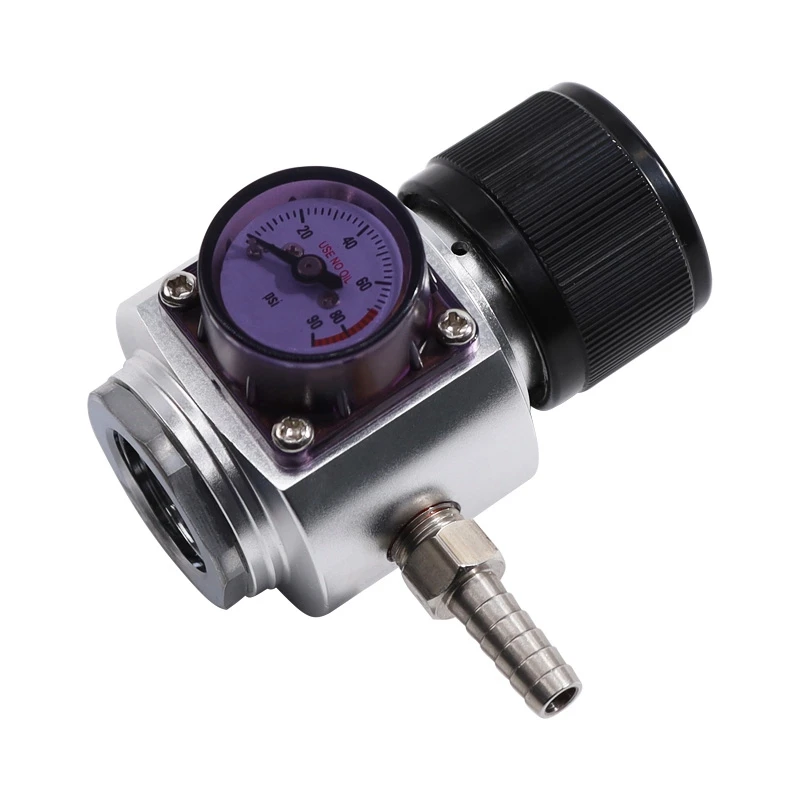 

CO2 Keg Charger,Mini Gas Regulator Keg Co2 Regulator Sparkling Water Beer Bottle Aquarium Aquatic Plant Breeding