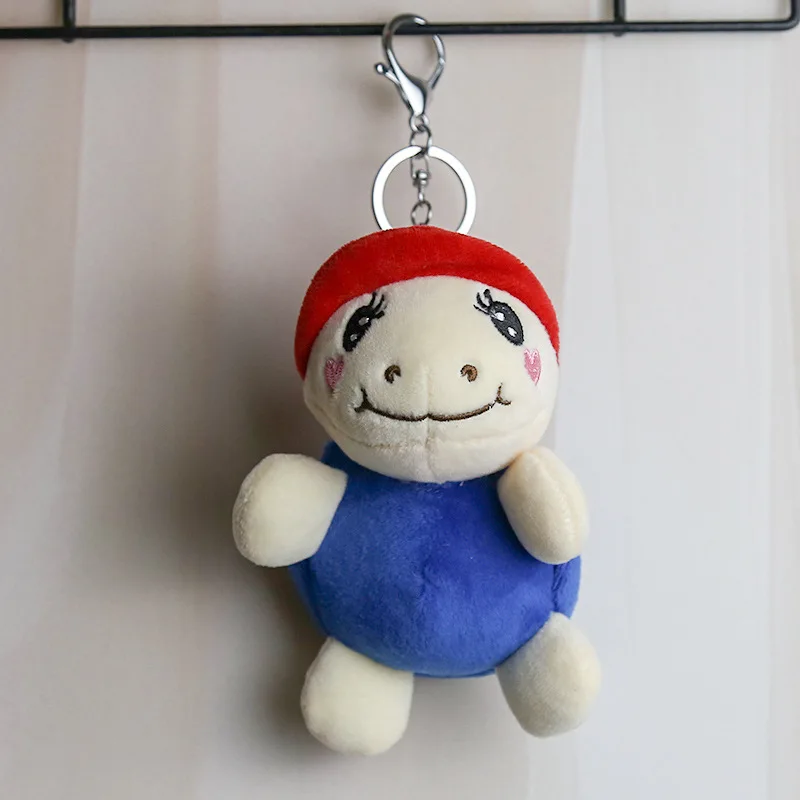 

Anime Plush Little Turtle Hat Student Backpack Key Chains Fashion Children Toys Accessories Keyring Cute Menwomen Gift Keychain