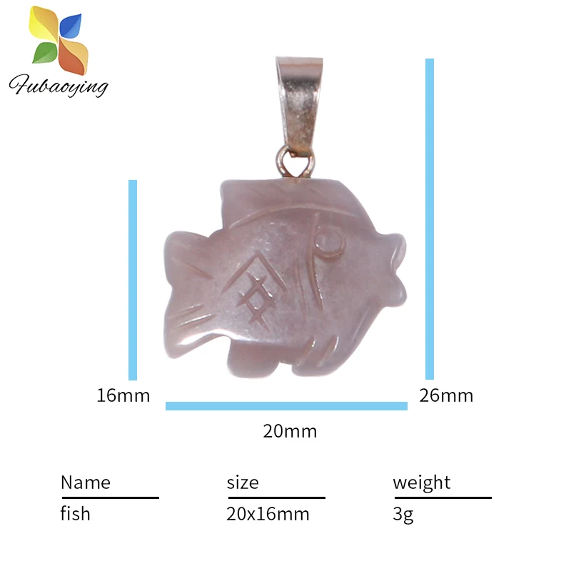 Оптовая продажа 12 шт. подвеска из камня и хрусталя Fubaoying Смешанная резьба