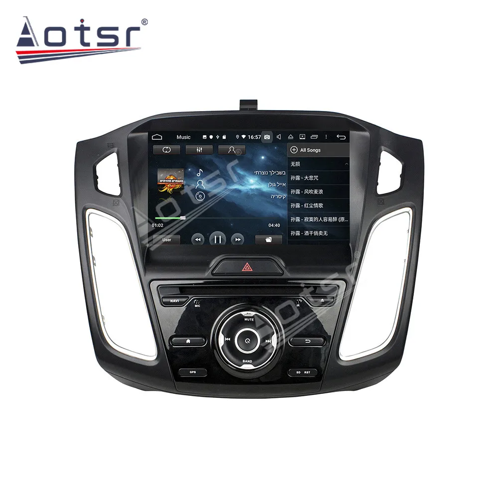 Carplay сенсорный экран автомобильный мультимедийный плеер для Ford Focus 2015 Android аудио