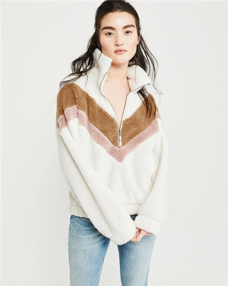 Разноцветное пальто с искусственным мехом Повседневная Верхняя одежда длинным