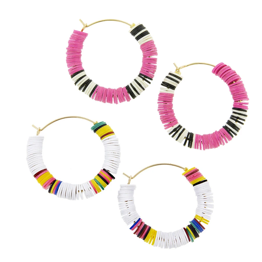 Бохо пляжные шик переработанного диск в африканском стиле виниловые бусины HEISHI