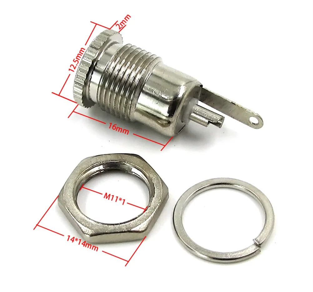 

5 шт./лот DC099 5,5 мм x 2,1 мм гнездовой панельный разъем DC-099 DC разъем питания