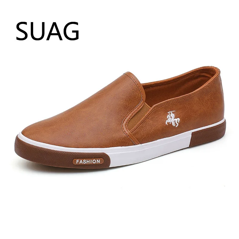 

Casual Shoes Men Comfortable PU Leather Mens Loafers Handmade Design Flats Sneakers Men Slip on Lazy Driving Brand Men Shoes