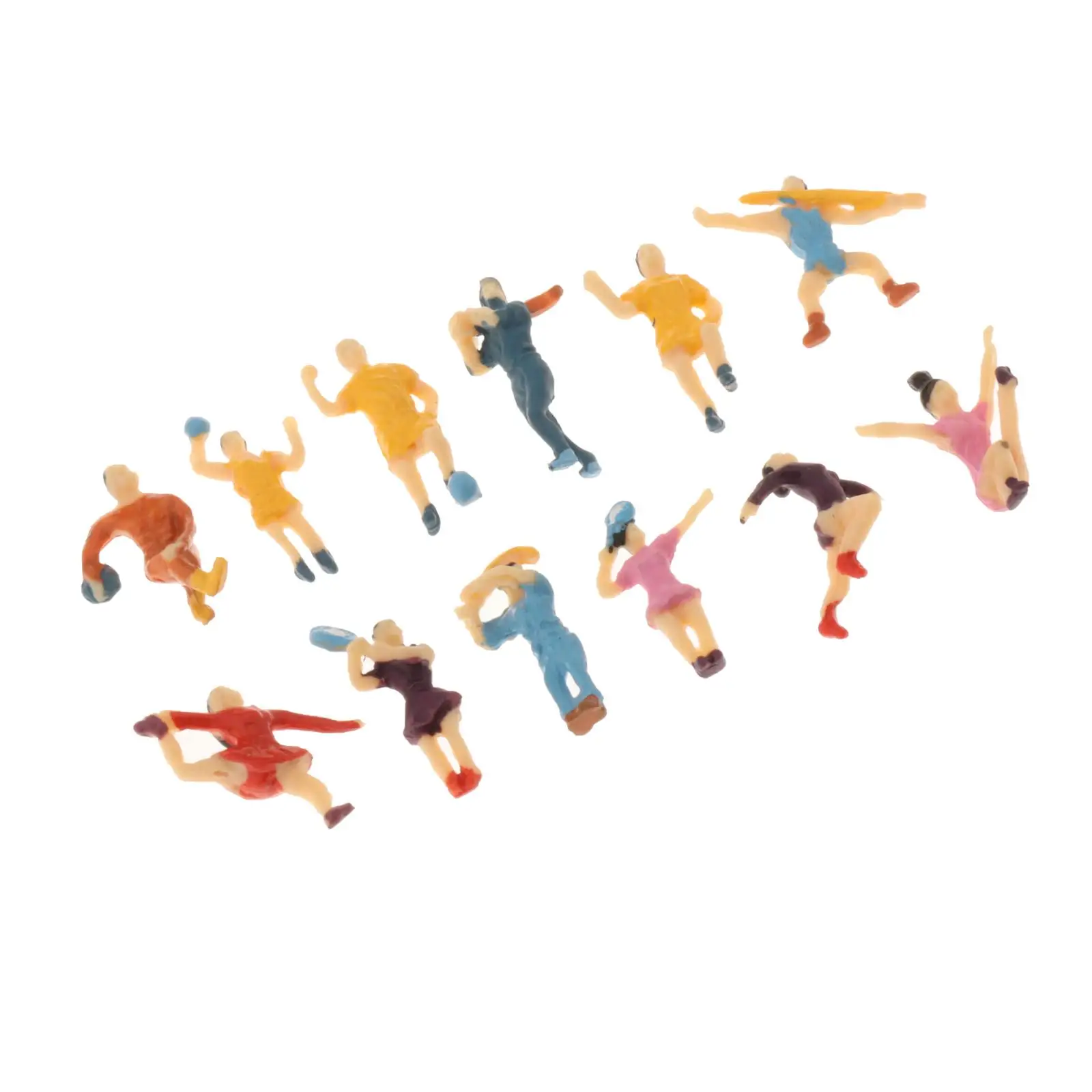 

12pcs Diorama Figure Character Model for 1/100 Street Model Scene Decor