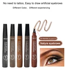 Карандаш для бровей, 5 цветов, водостойкий, 4 вилки, карандаш для татуировки, косметический, долговечный, натуральный, темно-коричневый, жидкий, для бровей