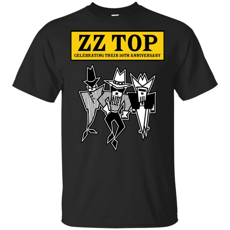 Футболка Zz Top's 50Th Anniversary New Design Tour футболка черного и темно-синего цвета для