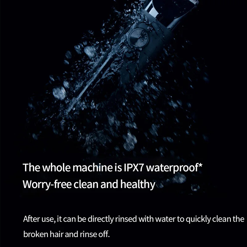 Триммеры для волос IPX7 Водонепроницаемая электрическая машинка стрижки