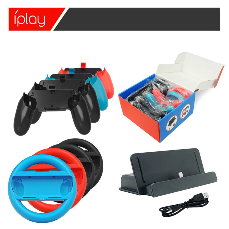 Nintendo Switch Joy-Con игровая Ручка фиксированным лезвием Зарядное устройство nintendo игровых аксессуаров 6-в 1PRO Зарядное устройство