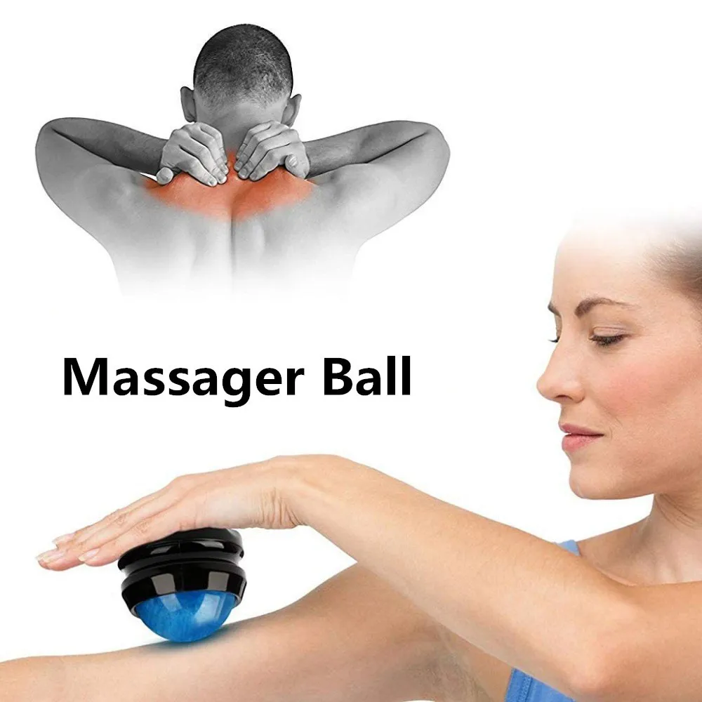 Массажный роликовый массажер с шариками для холодного массажа расслабление мышц