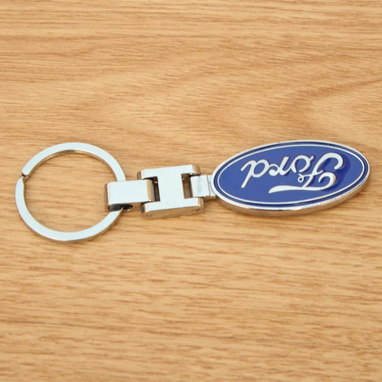 Металлический сплав двусторонний значок автомобильный Стайлинг брелок для Ford