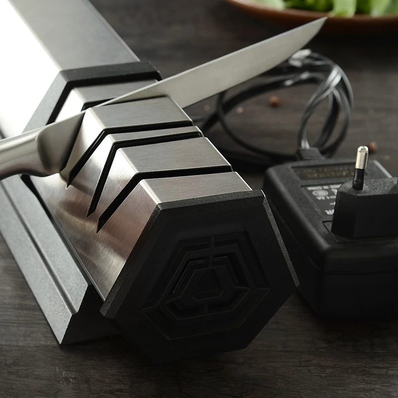 

Best Electric Knife Sharpener Professional Kitchen Knife Sharpening Tool Automatic Fast Sharpener Home Fixed Angle Sharpener Eu