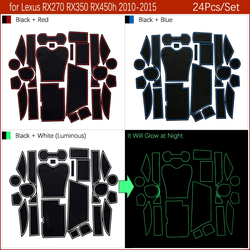 Противоскользящий резиновый коврик слот для ворот Lexus RX RX270 RX350 RX450h 2010 2012 2013 2014 2015