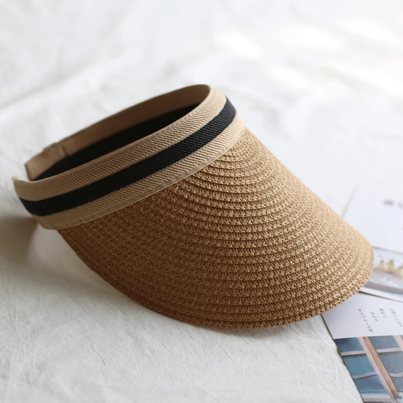 

Beach straw hat of Korean sun hat of an empty female sun hat top straw hats for anti-uv chapeau woman