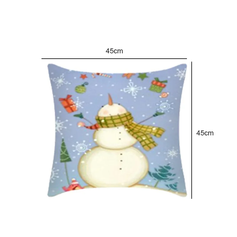 

Christmas Cushion Cover Linen Pillow Cover for Sofa Car Home Decoration Funda Cojin For Living Room Nordic Decor