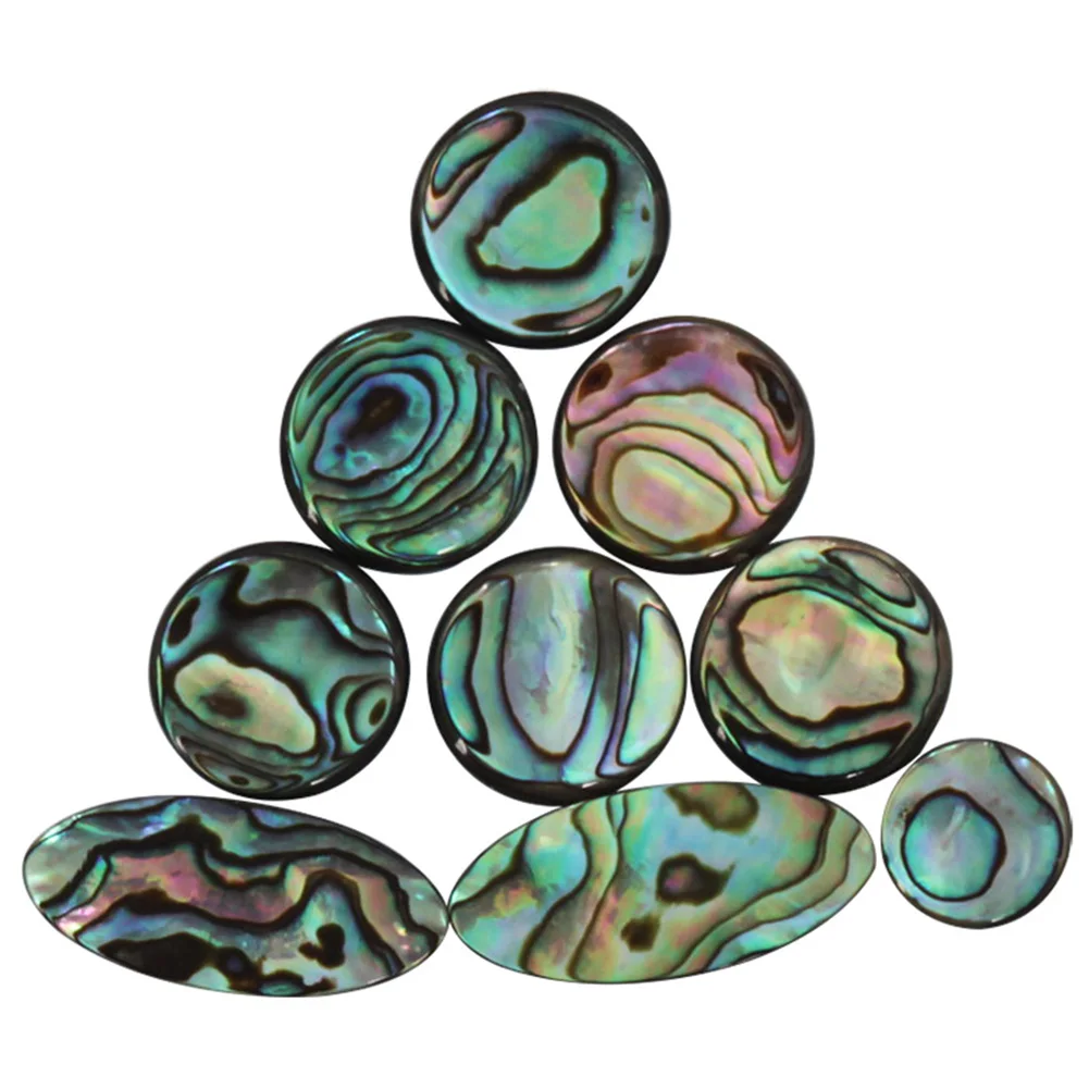 

9pcs/Set Woodwind Accessory Beginner Musical Instrument Saxophone Decoration Alto Abalone Shell Smooth Tenor Sax Key Button