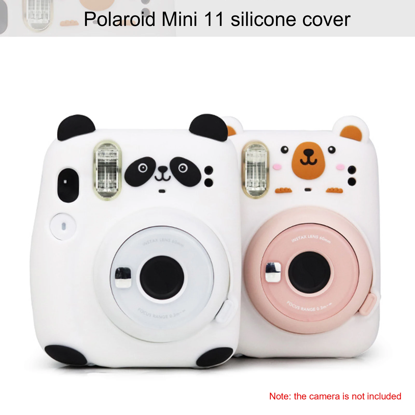 Защитный чехол из силикагеля для камеры Fujifilm Instax Mini 11 ПВХ с изображением панды |