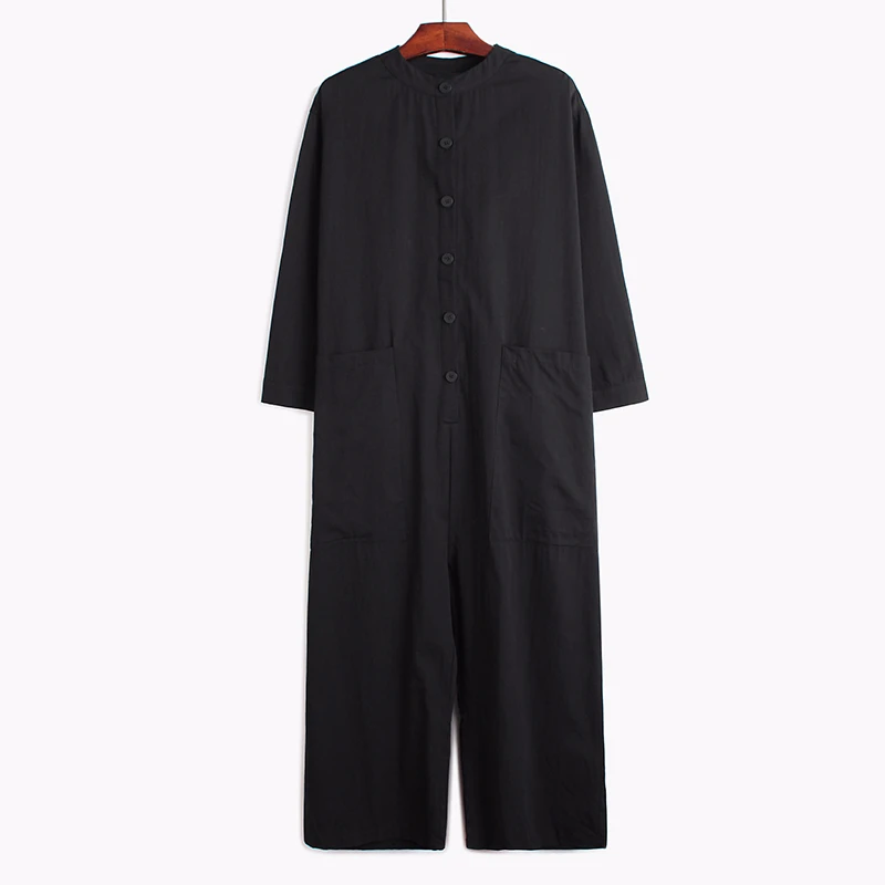 Женский хлопковый комбинезон CHICEVER повседневный с длинными рукавами и карманами