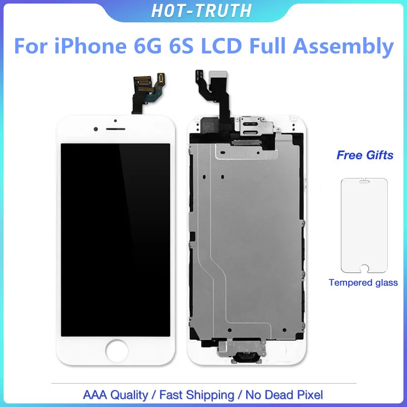10 шт. OEM ЖК дисплей для iPhone 6G 6s 6plus 6splus полный комплект дигитайзер в сборе Замена +
