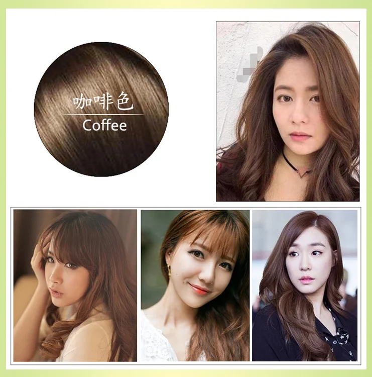 

6 шт. черные волосы шампунь натурального имбирь окрашивающий краситель разноцветный мгновенный краска для волос формула от производителя; ...