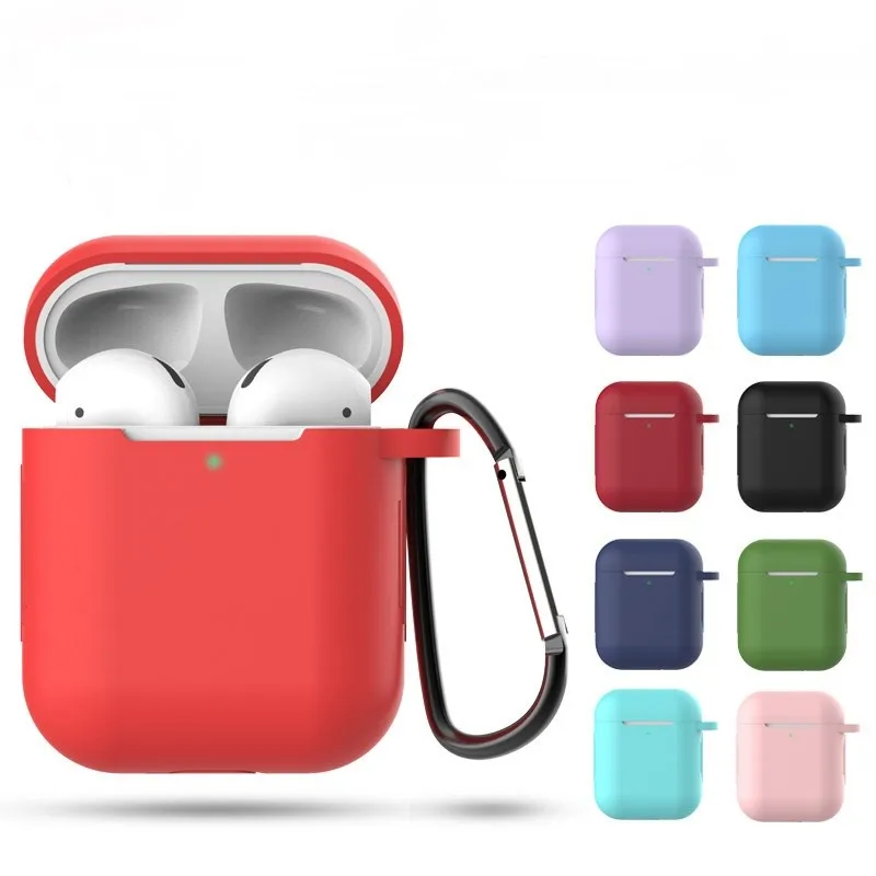 

Silicone Earphone Cases For Airpods 2 Cover Earphone Accessories Protective Case For Apple Airpods2 Air Pods 2 Case Liquid Hook