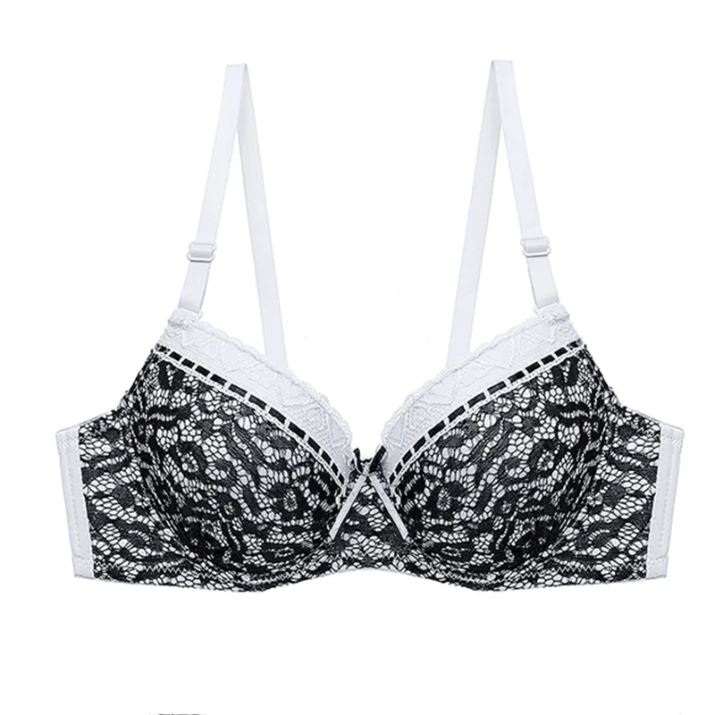 Julexy кружевной сексуальный бюстгальтер-Пушап женский B C чашка нижнее белье bralette женское нижнее белье вышивка хлопок Bralet