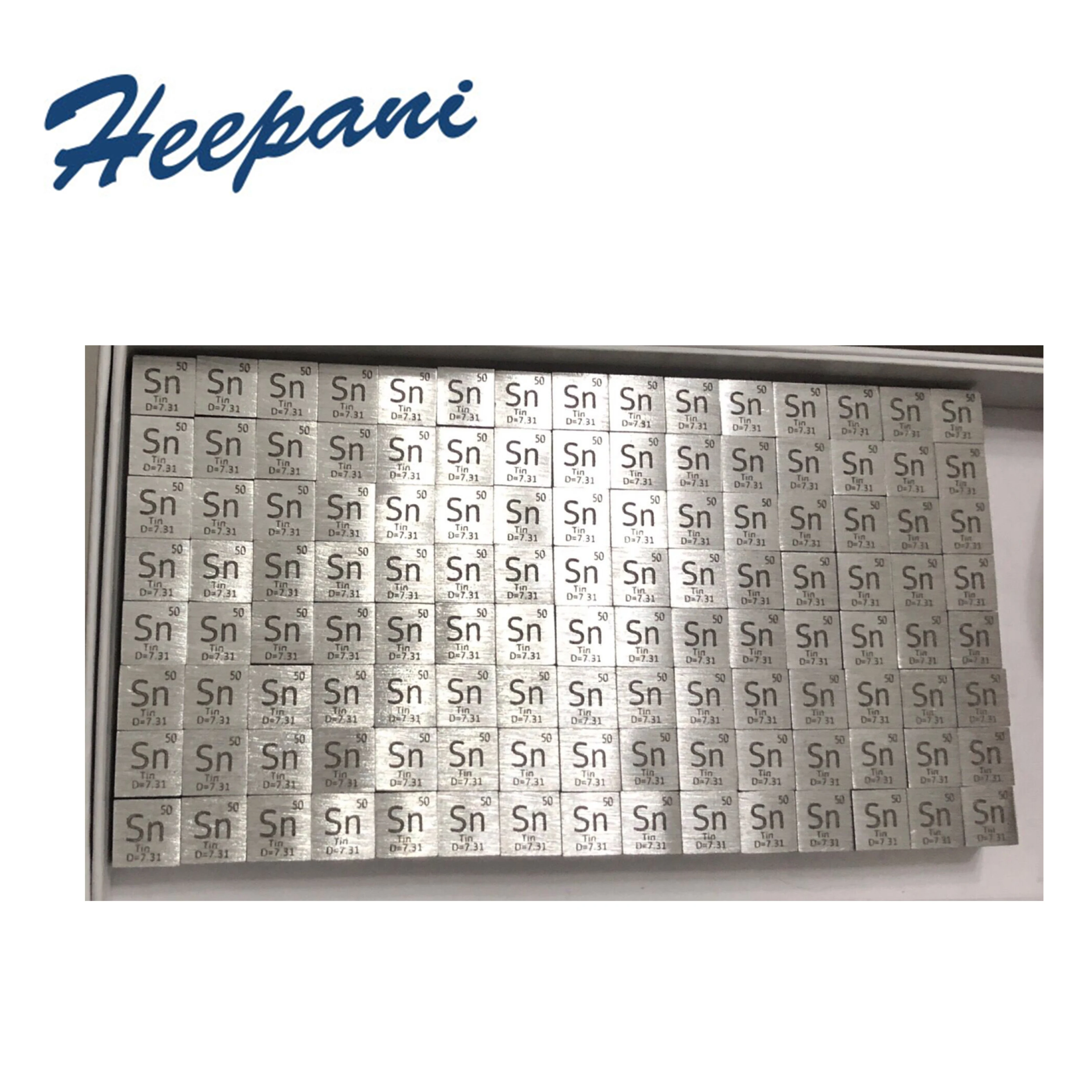 Бесплатная доставка 10 мм оловянный металлический кубик гравированный стол с Sn