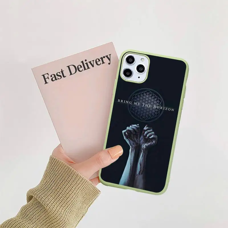 

Bring Me the Horizon fashion Phone Case Candy Color for iPhone 11 12 mini pro XS MAX 8 7 6 6S Plus X 5S SE 2020 XR