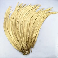 100pcslot dipped dye gold silver pheasant tail feathers 25 80cm10 32 pheasant feather for crafts wedding feathers decoration