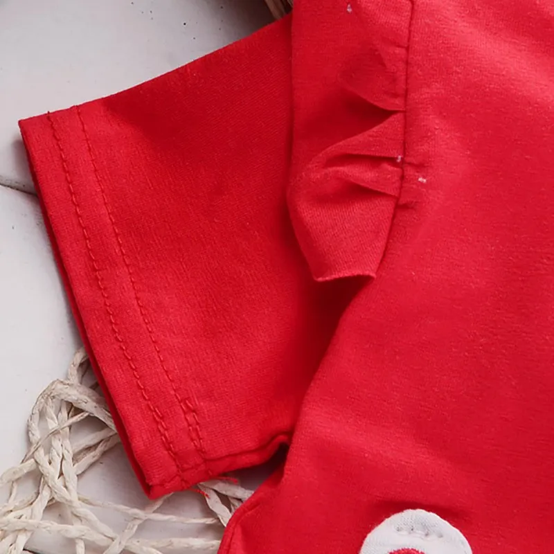 Baby Girls Clothing Sets Summer Cothes Children Print Cute Animal Cartoon Short Top+Short Pants Suit 0-4T | Детская одежда и обувь