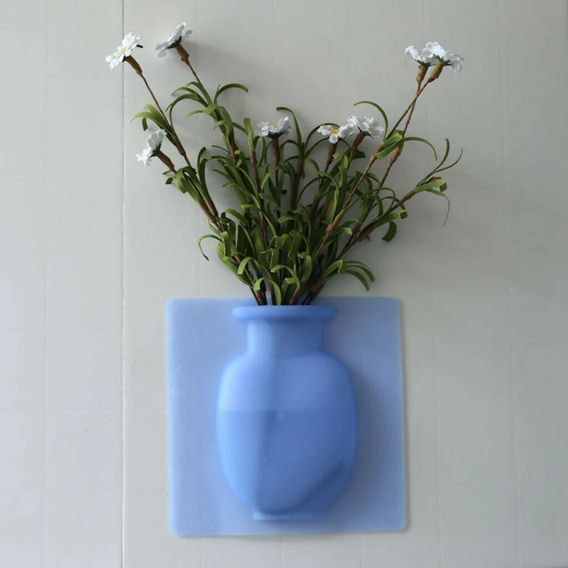 Diy волшебная настенная ваза липкая Цветочная бутылка резиновый силиконовый