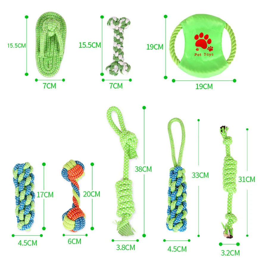 

Dog Toy Chews Cotton Rope Knot Ball Grinding Teeth Pet Toys Large Small Dogs Pet Chewing Accessories Jouet Rongeur