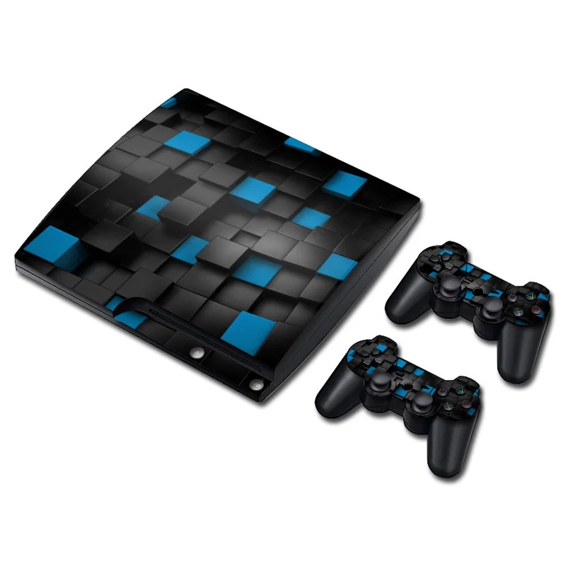 Для ps 3 slim наклейка на консоль и 2 контроллера для Виниловая skin sticker - купить по