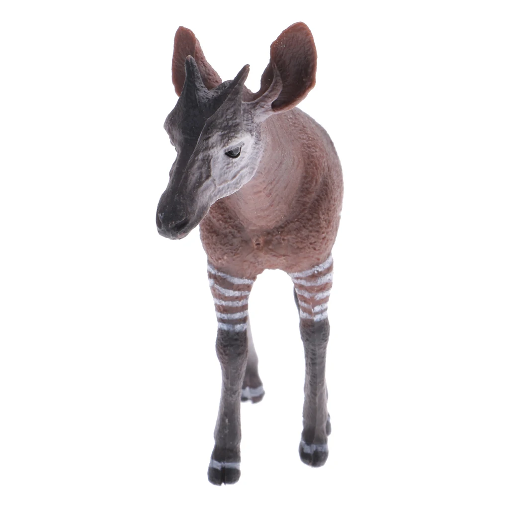 

Lifelike Okapi Wildlife Animal Model Figurine Children Educational Toy