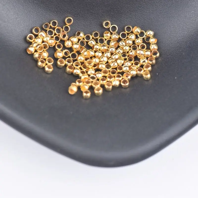 

500 шт Металлические Круглые бусины, маленькие шарики, пробки для изготовления ювелирных изделий X7XB