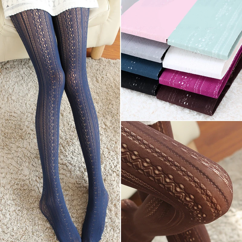 

Women Tights Stocking Pantyhose Hollow Out Thin Nylon Stockings Breathable Women Pantyhose Female Fishnet Hosiery Sexy Tights