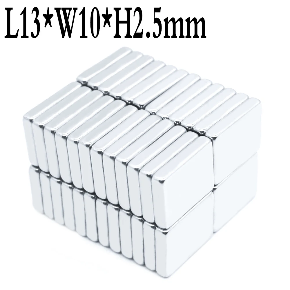 Неодимовый магнит 13x10x100 2 5 шт. 13 мм x 10 N35 NdFeB блок супер мощный сильный постоянный