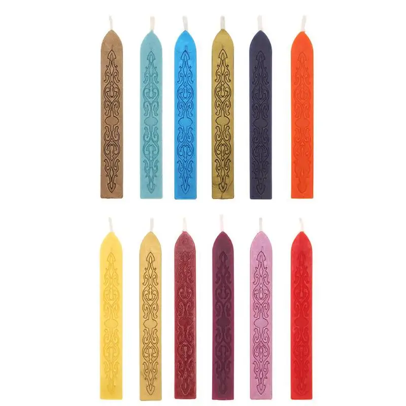 

Vintage Ancient Sealing Wax Stick 12 Color for DIY Wedding Invitations Craft Antique Retro Seal Stamps Bar Wick DIYTool Gifts
