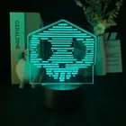 Детский светодиодный ночсветильник, фигурка аниме Sombra, 3D неоновая настольная лампа Overwatch, украшение для игровой комнаты, светильник с поддержкой Bluetooth, подарок для фанатов