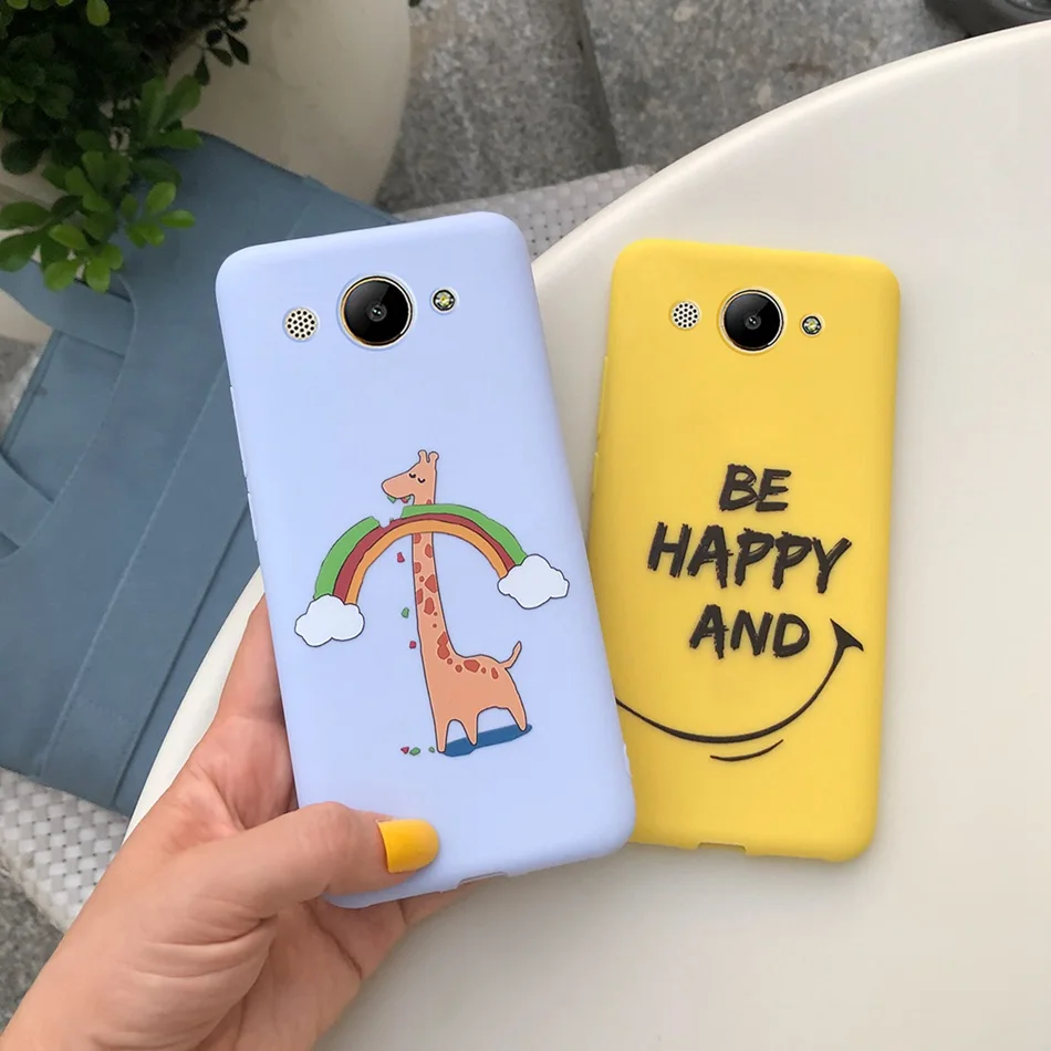 Чехол для Huawei Y3 2017 чехол мягкий силиконовый Y 3 2018 с рисунком в виде конфет и других