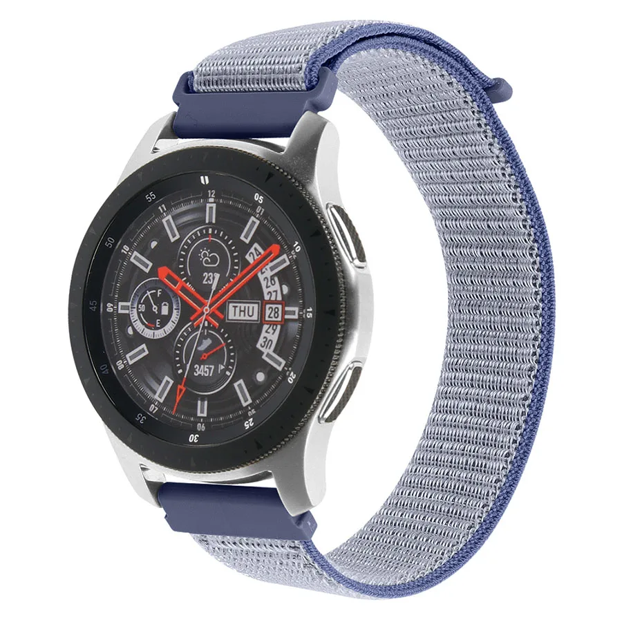 Midnight blue Gear s3 Frontier ремешок для samsung galaxy watch 46 мм 22 мм ремешок для часов спортивный тканый нейлоновый холщовый ремешок для часов huawei watch gt ремешок - Цвет ремешка: Midnight blue