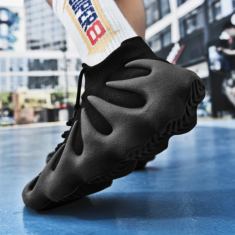 

2021 Fashion Coconut Running Shoes Brand Design Stylish Men's Sneakers Luminous Breathable Sports Chunky Zapatillas Hombre