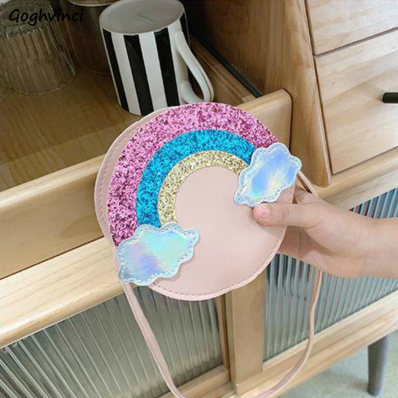 

Сумка кросс-боди детская летняя Радужная мини-сумка для девочек красочные сумки на плечо в Корейском стиле Kawaii Прекрасный Кошелек Повседне...