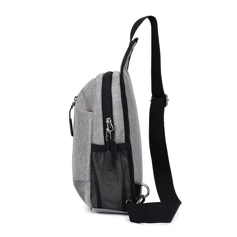 Мужские сумки через плечо UOSC с передней молнией Модные Винтажные нагрудные