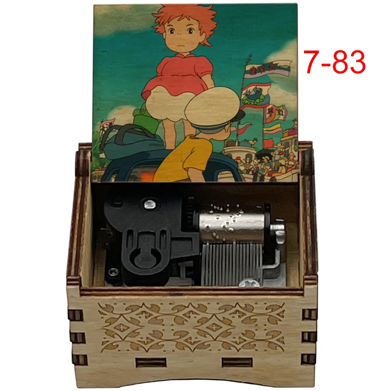Anime Ponyo On The Cliff music Gake no Ue Cartoon Character print wind up box office home Decor christmas gift | Дом и сад