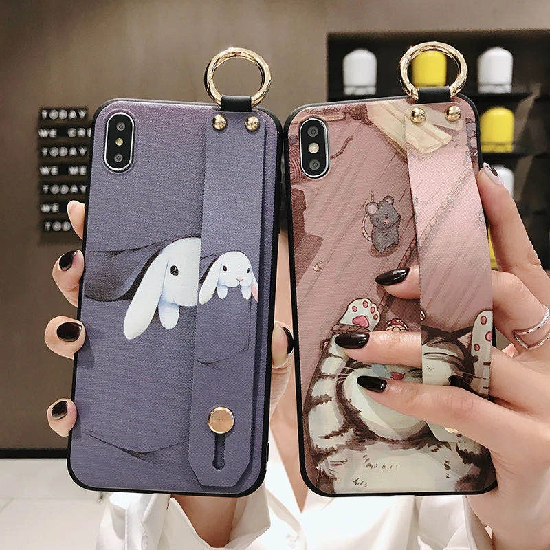 Стильные чехлы для телефонов iphone 12 pro max mini X Xs XR 11 SE 2020 мягкий чехол держатель