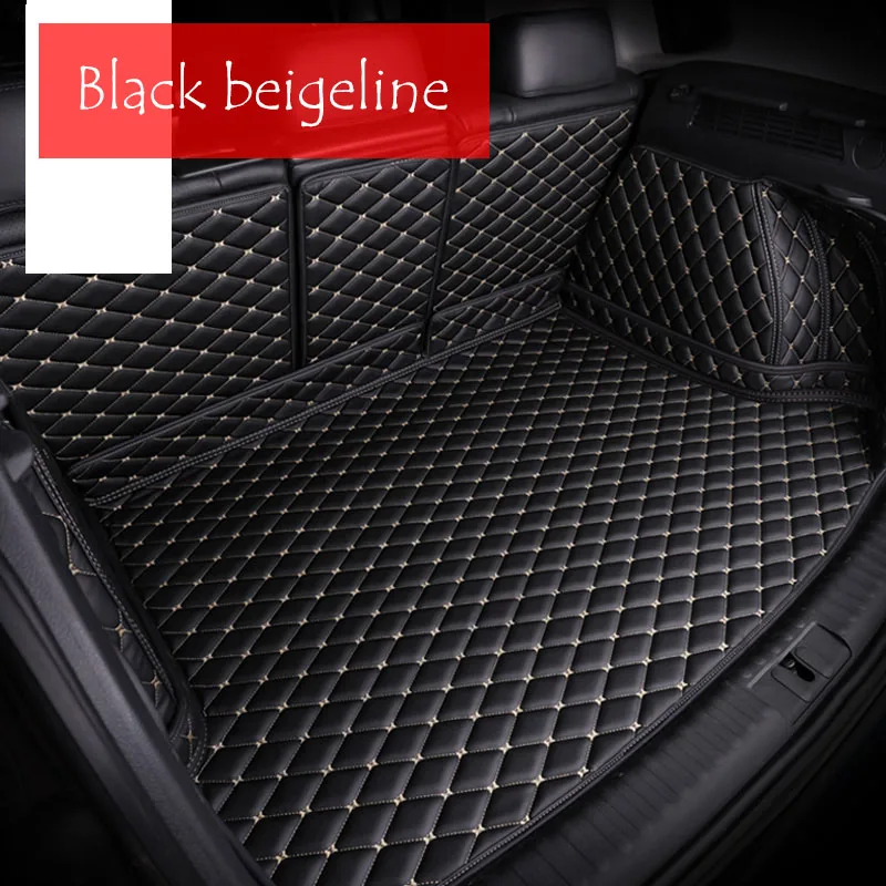 Black with beigeline Для hyundai Creta ix25 задний коврик для багажника автомобиля прочный коврик для багажника полное покрытие защитная накладка для стайлинга автомобиля - Цвет: Black with beigeline